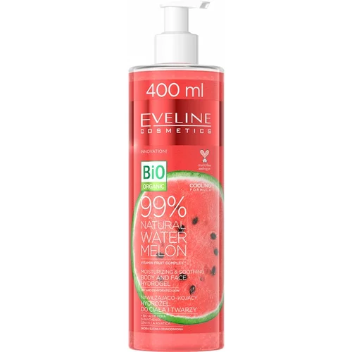 Eveline Cosmetics Bio Organic Natural Watermelon intenzivni vlažilni gel za zelo suho kožo 400 ml