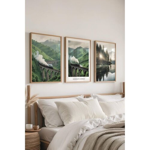 WALLXPERT &Ccedil;-300685 - 3040 set dekorativnih slika u vi&scaron;e boja (3 komada) Cene