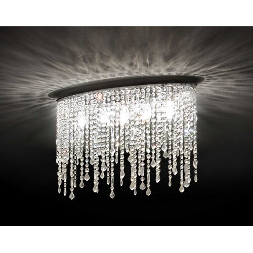 Ideal lux - kristalno plafonsko svetlo rain 3xE14/40W/230V sjajni hrom Slike