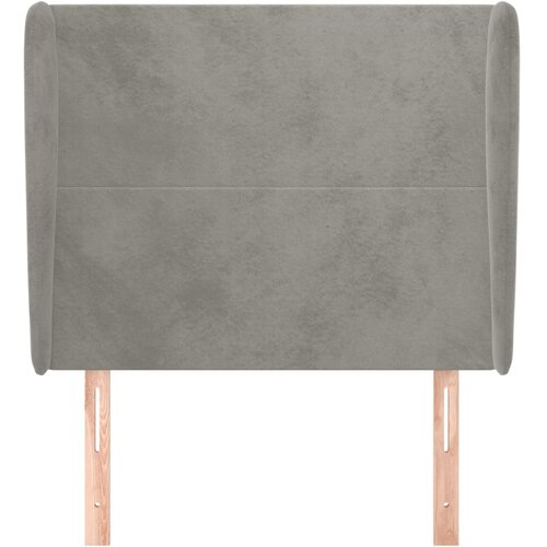  Uzglavlje s u&amp;scaron;ima svjetlosivo 103x23x118/128 cm bar&amp;scaron;unasto Slike