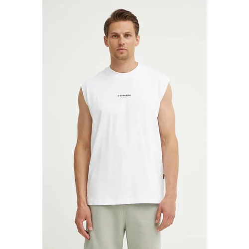 G-star Raw Pamučna majica za muškarce, boja: bijela, D24567-C336