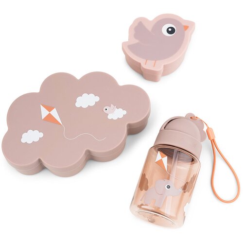 Done By Deer Set za užinu sa fla&amp;scaron;icom Playground, Roze Slike