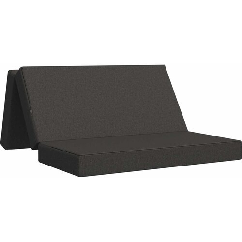 VidaXL Zložljiv kavč postelja 160 x 67 x 45 cm Temno siva, (5000295322) Slike