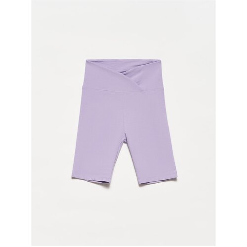 Dilvin 7936 Belt Detailed Short Tights-lilac Slike