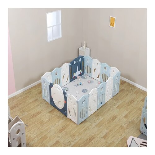 Premium Stil Dečija ogradica Plava "Raketa" 200*160cm ( 12073 ) Cene