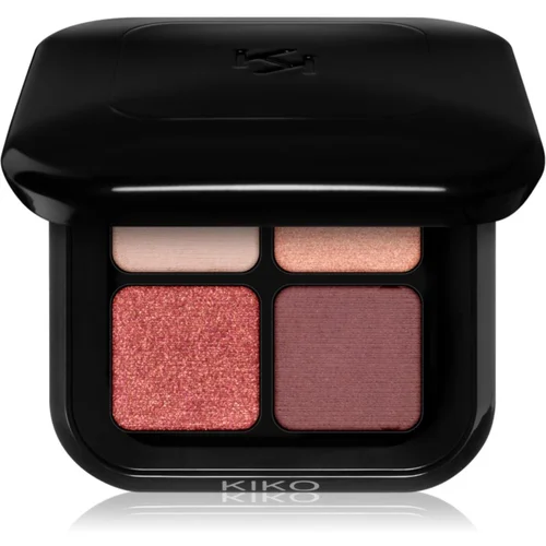 KIKO Milano New Bright Quartet paleta sjenila za oči nijansa 03 Burgundy Variations 3.5 g