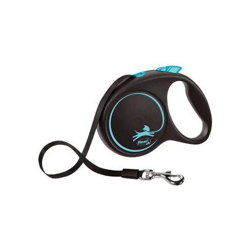 Flexi Povodac za pse Flexi BLACK DESIGN 5 m Plava Veličina S Cijene