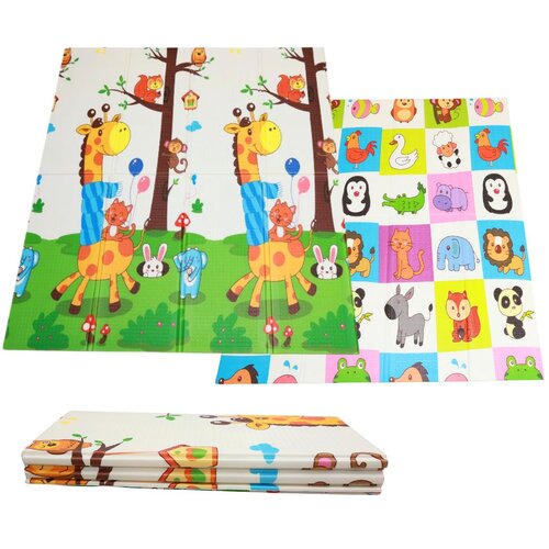 Monkey Gym Zložljiva podloga za otroke igralna 150x180x1cm - živali/žirafa, (5000077182) Cene