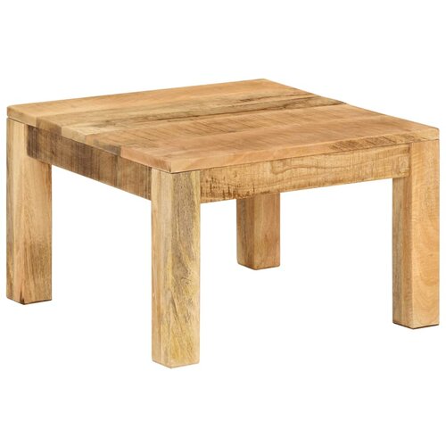 VidaXL Klubska mizica 55x55x35 cm trden mangov les Slike