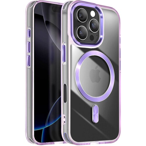AVIZAR Ohišje MagSafe za iPhone 16 Pro Max Crystal Color Back, Vijolična, (5000012064) Cene