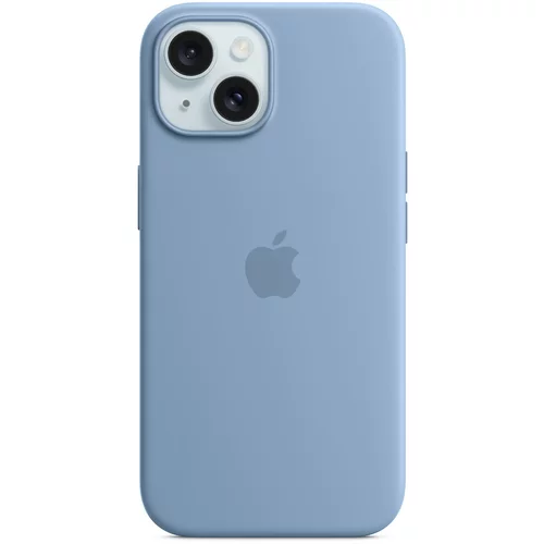 Apple IPHONE 15 SILICONE CASE MAGSAFE WINTER BLUE