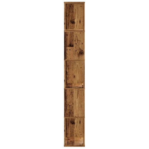  Regal za knjige 5 razina boja staro drvo 45x23,5x162,5cm drveni Slike