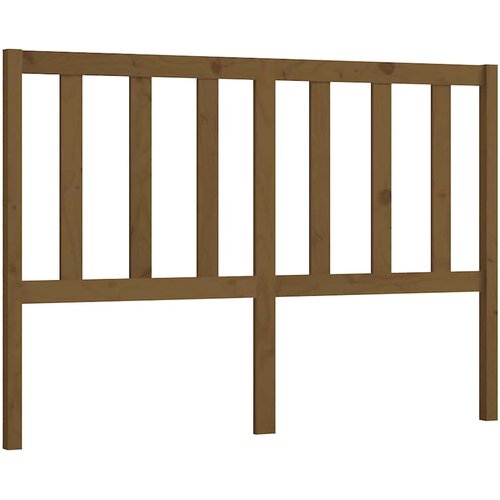 Uzglavlje za krevet boja meda 156 x 4 x 100 cm masivna borovina Slike