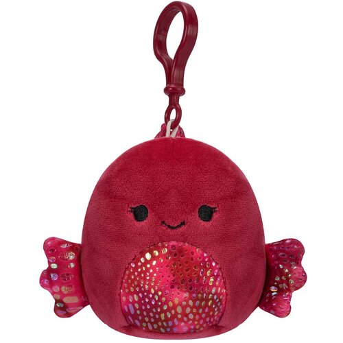 Squishmallows SQU: PRIVJESAK, 9 cm, BARELLA, RIBA SIJAMSKI BORAC BOJE MALINE, (21605264) Cene