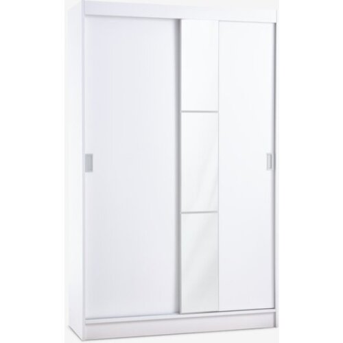  Ormar 120x201 sa ogledalom bela Slike