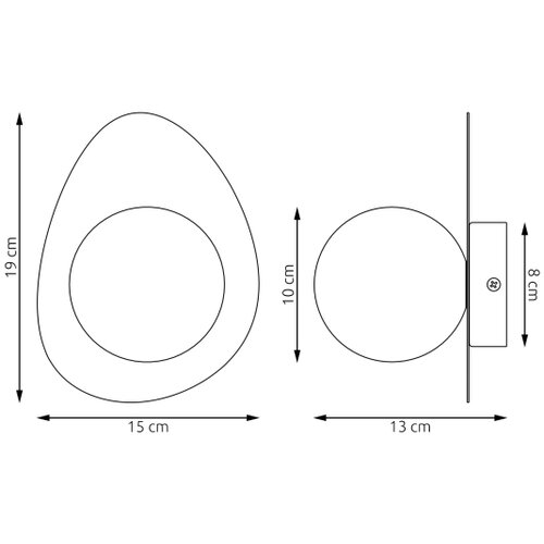  Zidno svetlo OVO 1xG9/8W/230V bež Slike