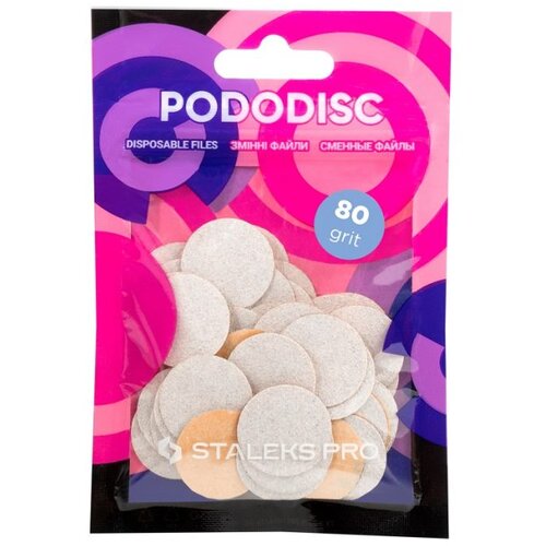 Brusni papir za pedikuru Staleks Podo Disk 20 mm White 80 grit – 50 kom Cijene