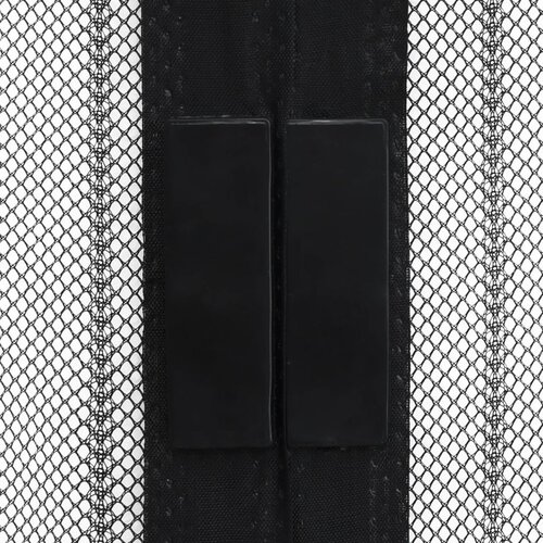  Zastori protiv insekata 2 kom s magnetima 230 x 160 cm crni Slike