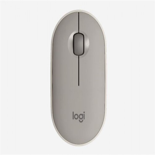 Logitech Pebble M350 Wireless Mouse - SAND - 2.4GHZ/BT - EMEA - CLOSED BOX - 910-006751 Slike