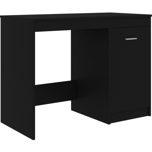 Maison Chic Pisalna miza - pisarni&amp;scaron;ka miza - Računalni&amp;scaron;ka miza črna 100x50x76 cm iverna plo&amp;scaron;ča, (21785367) Slike