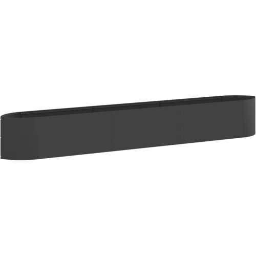 vidaXL Povišeni vrtni krevet Crna 300 x 40 x 40 cm Čelik - Crna 300 cm Cene