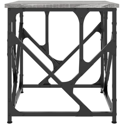  Stolić za kavu siva boja hrasta 45x45x47,5 cm konstruirano drvo Slike