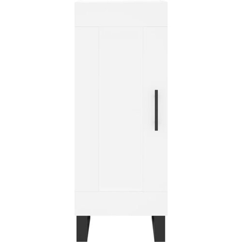  Visoka komoda bijeli 34,5x34x180 cm od konstruiranog drva Slike