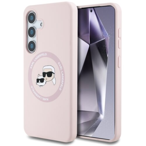 Karl Lagerfeld Originalen ovitek MagSafe Samsung Galaxy S25 5G - Heads - roza - KLHMS25SSKCHTCP Cene