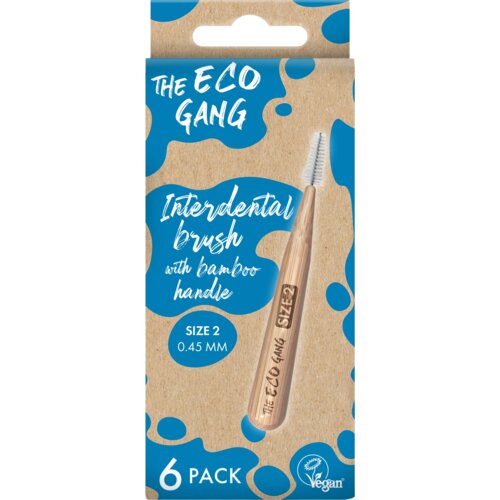 The Eco Gang Bamboo Interdental Brush - Size 2 - 0,45mm Slike