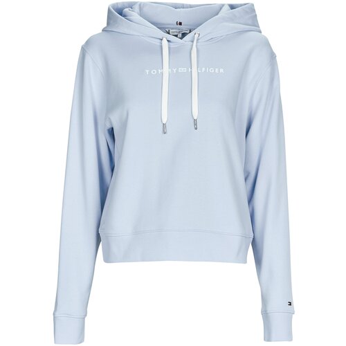 Tommy Hilfiger Puloverji REG FROSTED CORP LOGO HOODIE Modra Cene