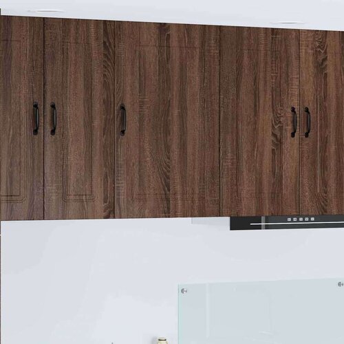 vidaXL Stenska kuhinjska omarica s polico Rjav hrast 50 x 31 x 80 cm Cene