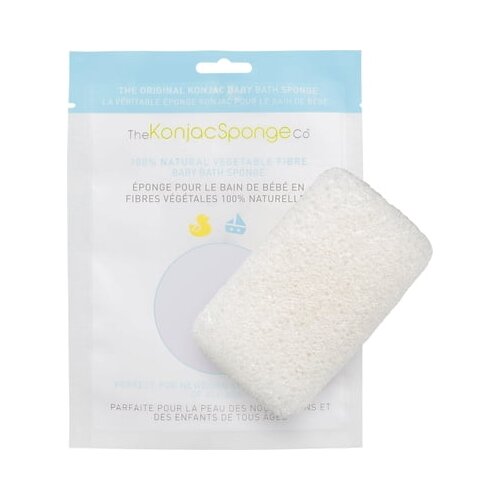 The Konjac Sponge Company white pure pravokutna spužva za bebe Slike