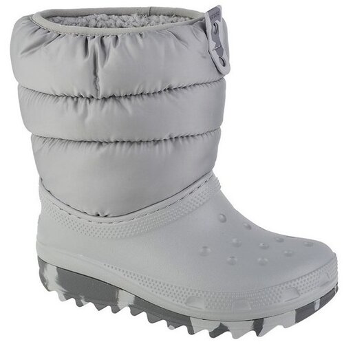 Crocs Classic Neo Puff Boot Kids Srebrna Slike