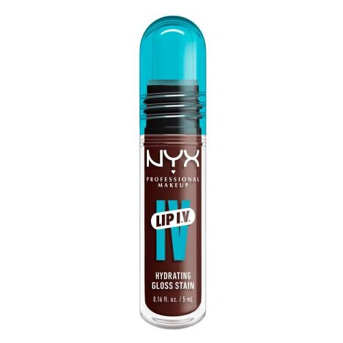NYX Professional Makeup Lip I.V. Hydrating Gloss Stain glos za ustnice 5 ml odtenek 05 Mocha Me Wet Slike