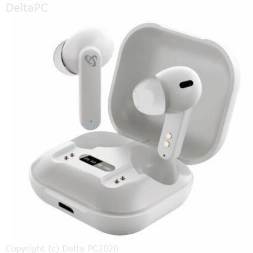 S Box SBOX EARBUDS Slusalice mikrofon Bluetooth EB-TWS72 Bijele Slike