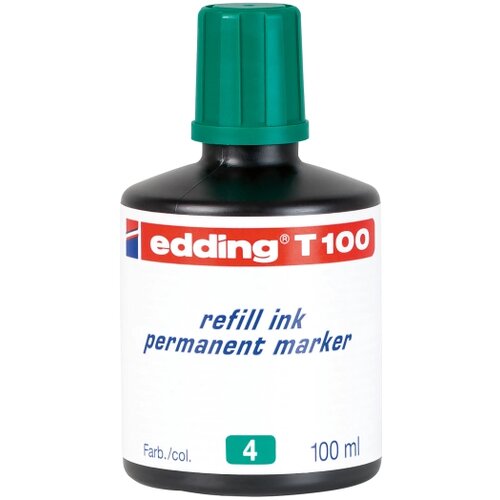 Edding Permanent mastilo T-100, 100ml zelena Cene
