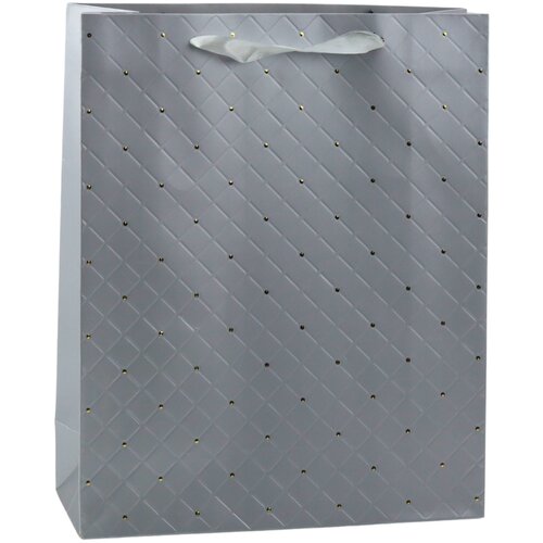  Paper Gift Bag Gray Elegant Gold Dots 32 x 26 x 10cm Cijene