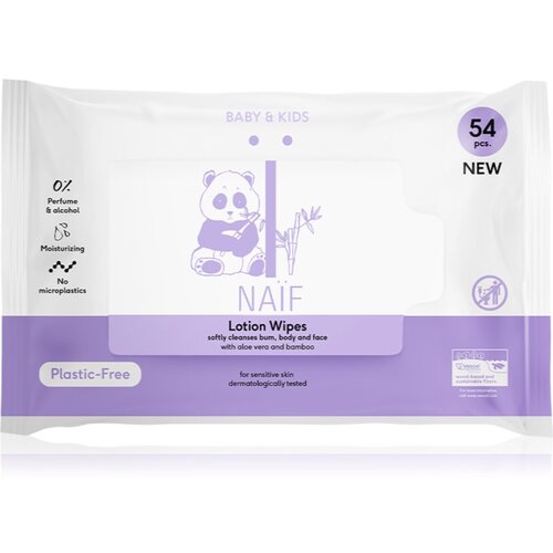 Naif Baby & Kids Lotion Wipes vlažni robčki za otroke od rojstva 54 kos Cene