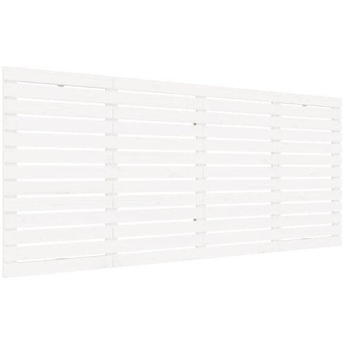  Zidno uzglavlje bijelo 166x3x91,5 cm od masivne borovine Slike
