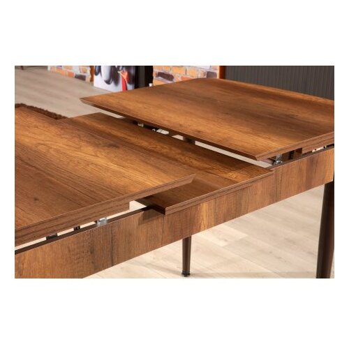 Hanah home produžni trpezarijski sto trend barok walnut brown Cene