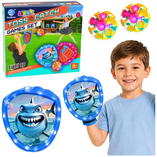 Arcade Game for Throwing, Catching, Paddle, Glowing Balls, LED Shark Slike