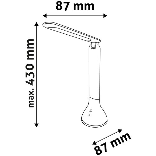 Avide lampa stolna 4W crna Slike