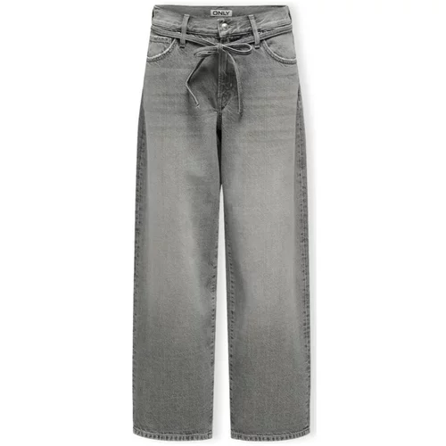 Only Jeans straight Gianna Jeans - Medium Grey Denim Siva