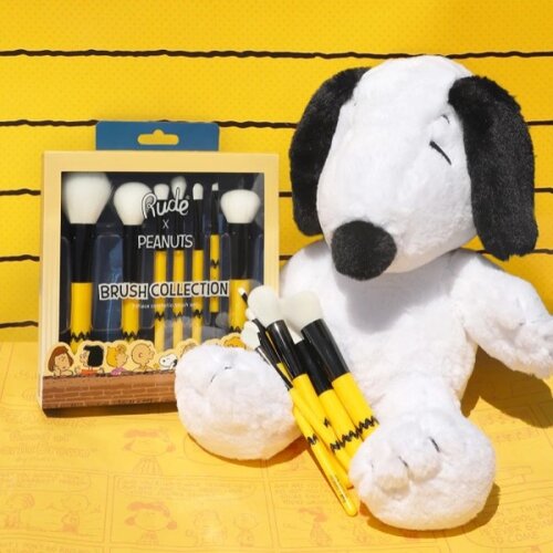Rude Cosmetics set četkica za &amp;scaron;minkanje lica Peanuts 7/1 Slike