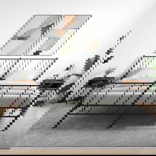 VidaXL Nočna mizica 2 kosa dimljeni hrast 40x41x50 cm inženirski les Slike