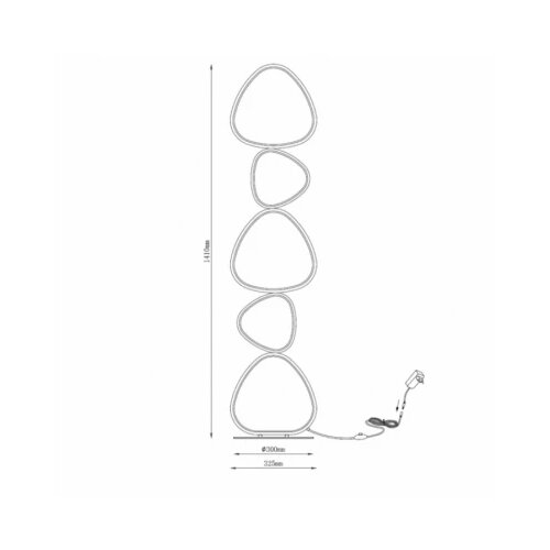  solea 23 podna lampa 48W 3000/4000/6000K bela Slike