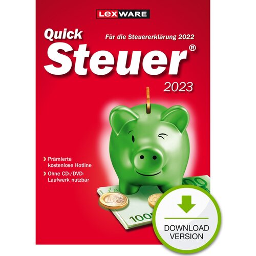 LEXWARE Quicksteuer 2023 - 1 Device, bis zu 3 Steuererkl&amp;auml;rungen - ESD-DownloadESD&amp;quot; Slike