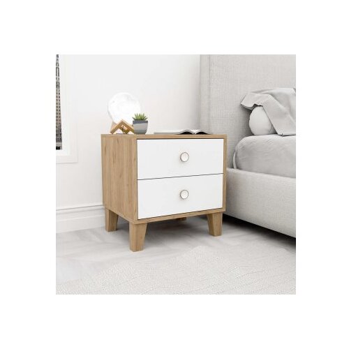 Hanah home lisa 3690 oakwhite nightstand Cene