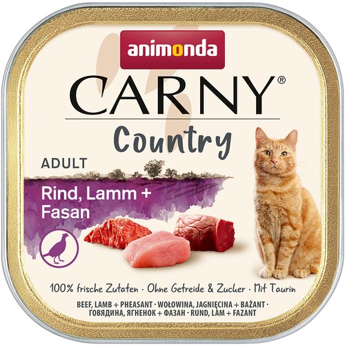 animonda Carny Country Adult 32 x 100 g - Govedina, jagnjetina in fazan Cene