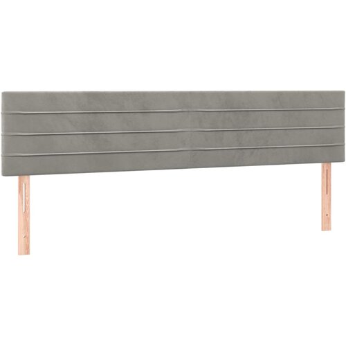 Maison Chic Posteljno vzglavje - Vzglavna omarica 2 kosa svetlo sivo 80x5x78/88 cm žamet, (22077240) Cene